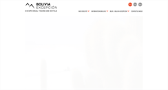 Desktop Screenshot of bolivia-excepcion.com